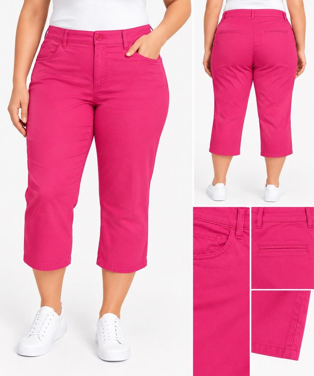 St. John’s Bay Pink Capri Pants – Size 24W – NWT